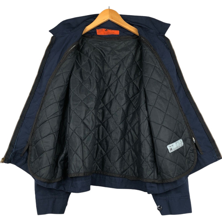 80s-90'S Red Kap padded work jacket, made in USA, men's size XL, vintage. polyester navy blue type Vintage Second Hand