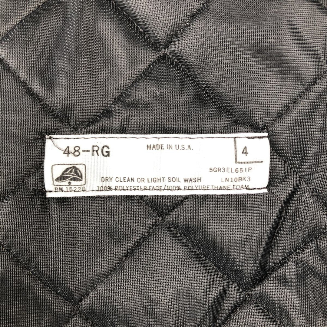80s-90'S Red Kap padded work jacket, made in USA, men's size XL, vintage. polyester navy blue type Vintage Second Hand