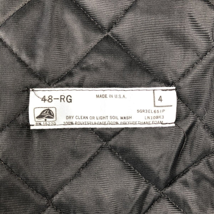80s-90'S Red Kap padded work jacket, made in USA, men's size XL, vintage. polyester navy blue type Vintage Second Hand