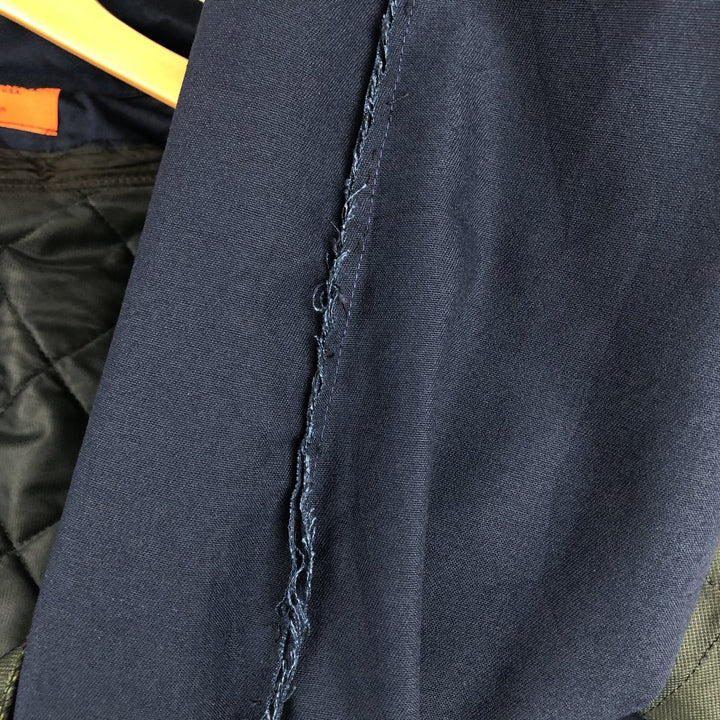 80s-90'S Red Kap padded work jacket, made in USA, men's size XL, vintage. polyester navy blue type Vintage Second Hand