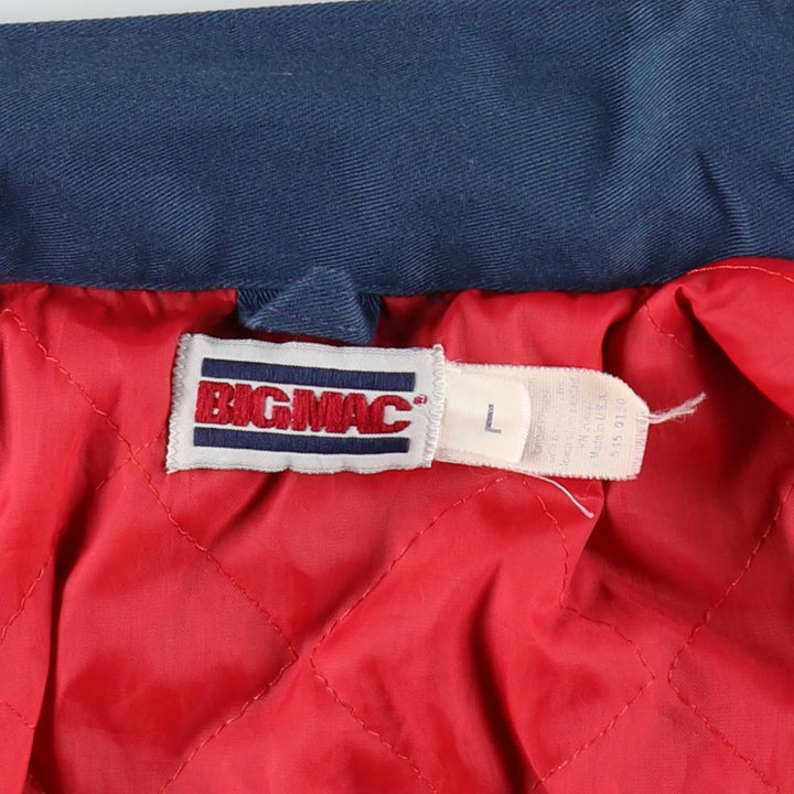 80s-90'S Penney's BIGMAC Padded Work Jacket, Made in USA, Men's Size L (approx.), Vintage polyester navy blue type Vintage Second Hand