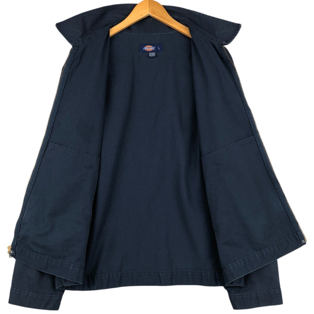 Dickies Eisenhower Jacket Work Jacket Men's Size L polyester navy blue type Vintage Second Hand