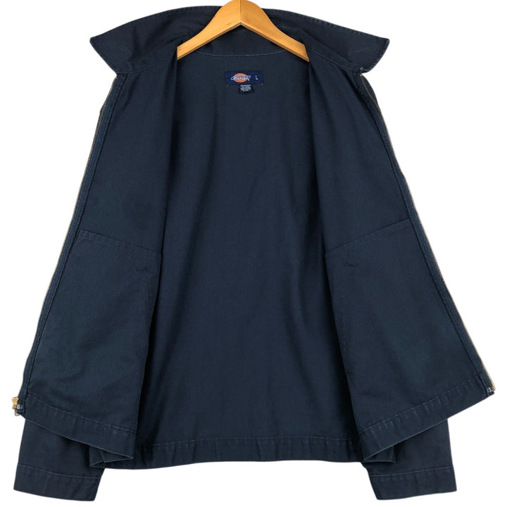 Dickies Eisenhower Jacket Work Jacket Men's Size L polyester navy blue type Vintage Second Hand