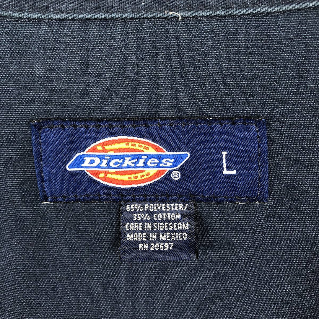 Dickies Eisenhower Jacket Work Jacket Men's Size L polyester navy blue type Vintage Second Hand