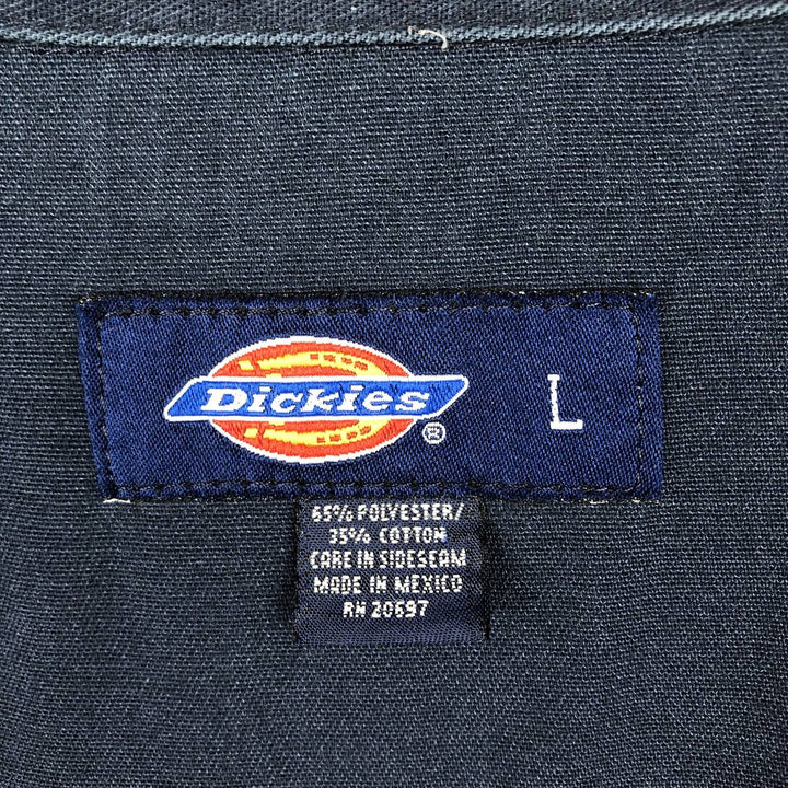 Dickies Eisenhower Jacket Work Jacket Men's Size L polyester navy blue type Vintage Second Hand