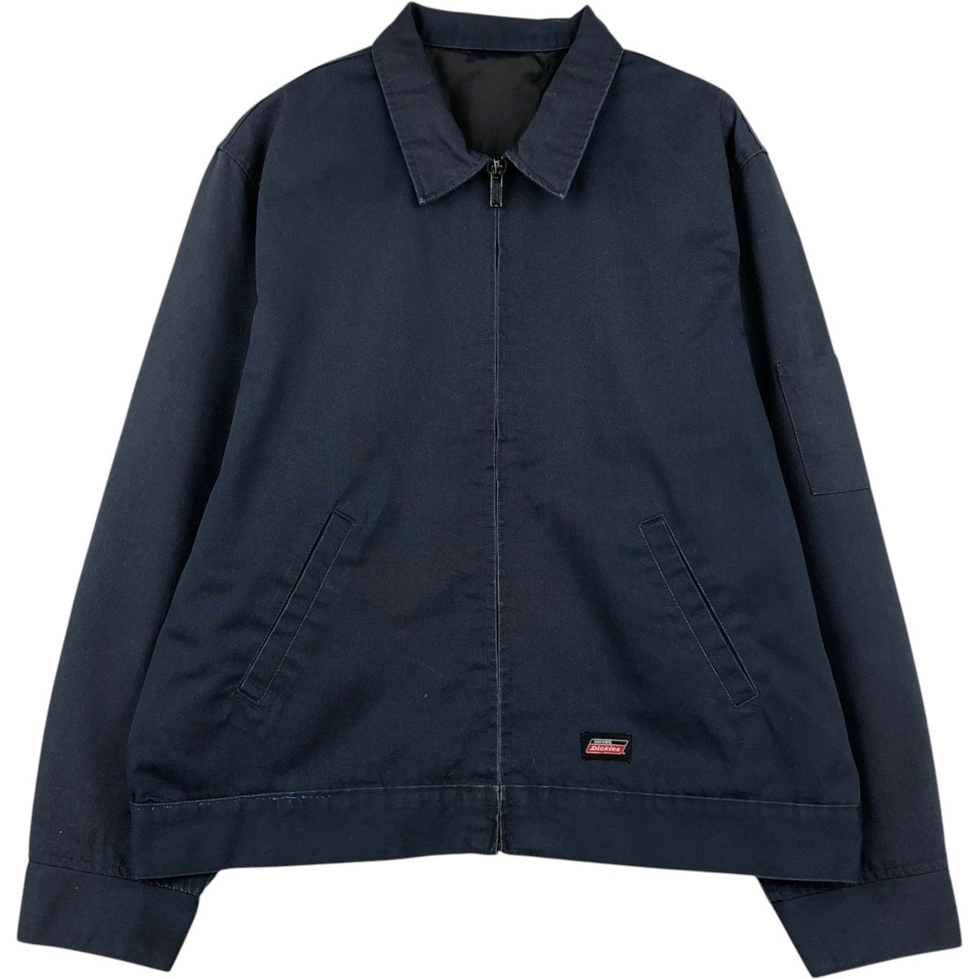 Dickies Eisenhower Work Jacket, Men's XL polyester navy blue type Vintage Second Hand