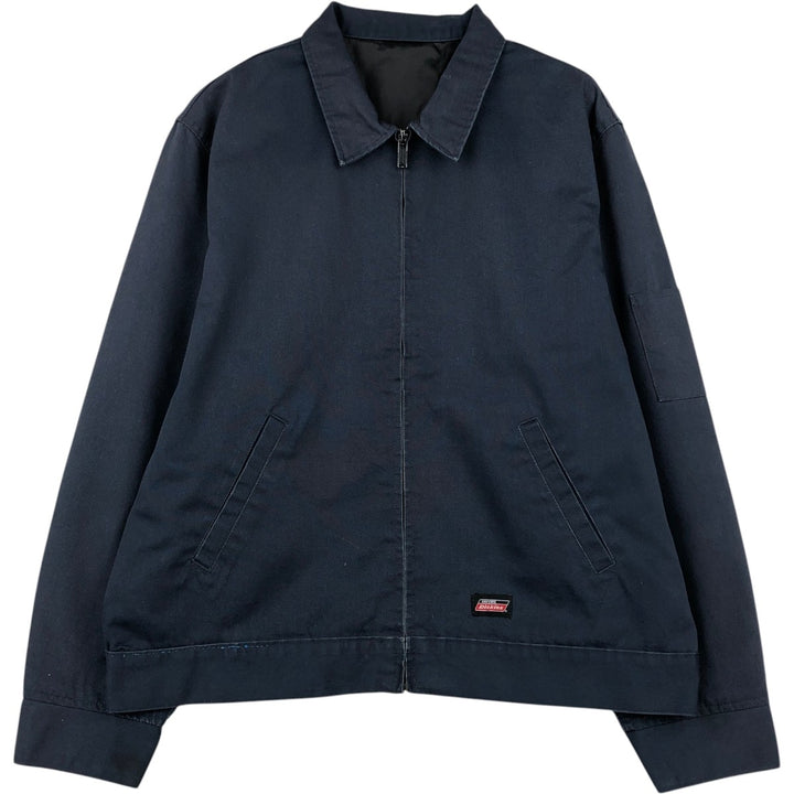 Dickies Eisenhower Work Jacket, Men's XL polyester navy blue type Vintage Second Hand