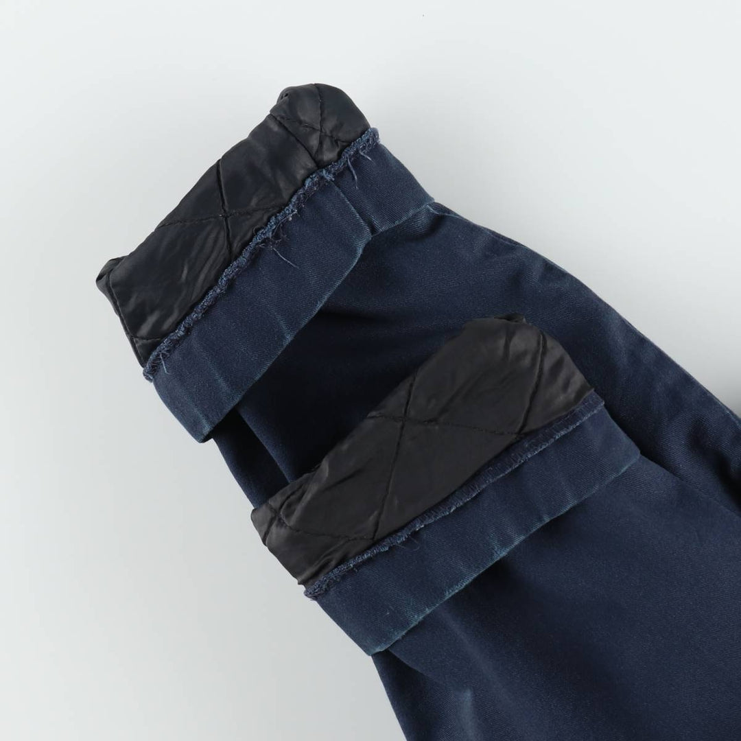 Dickies padded work jacket, men's size L polyester navy blue type Vintage Second Hand