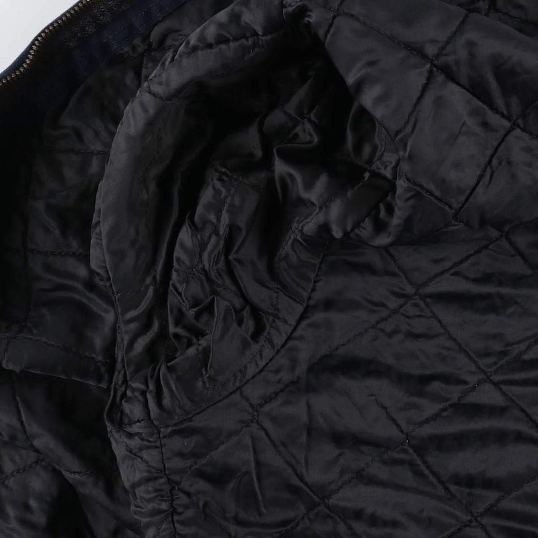 Dickies padded work jacket, men's size L polyester navy blue type Vintage Second Hand