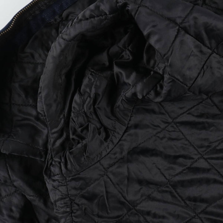 Dickies padded work jacket, men's size L polyester navy blue type Vintage Second Hand