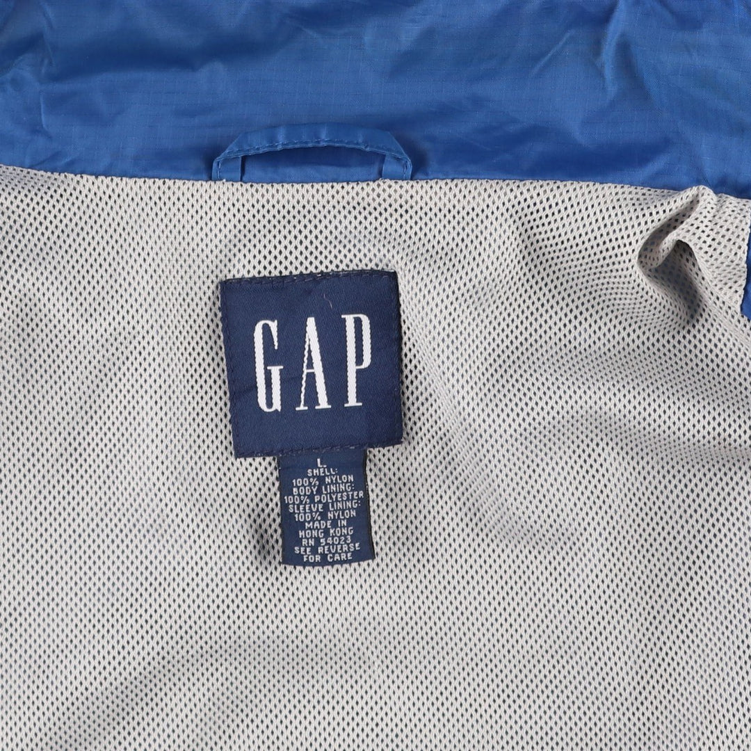 90'S GAP Vintage Nylon Jacket, Men's Size L Nylon blue type Vintage Second Hand