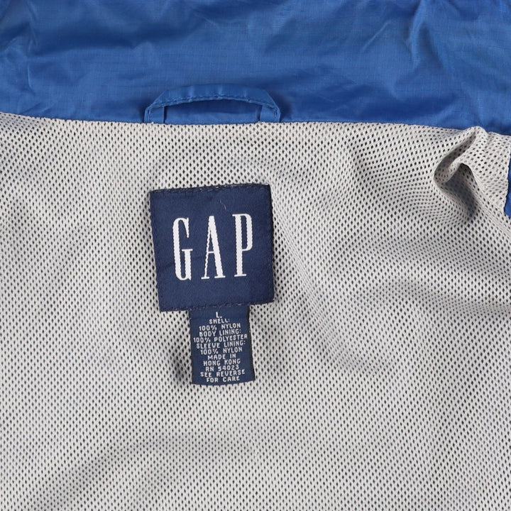 90'S GAP Vintage Nylon Jacket, Men's Size L Nylon blue type Vintage Second Hand