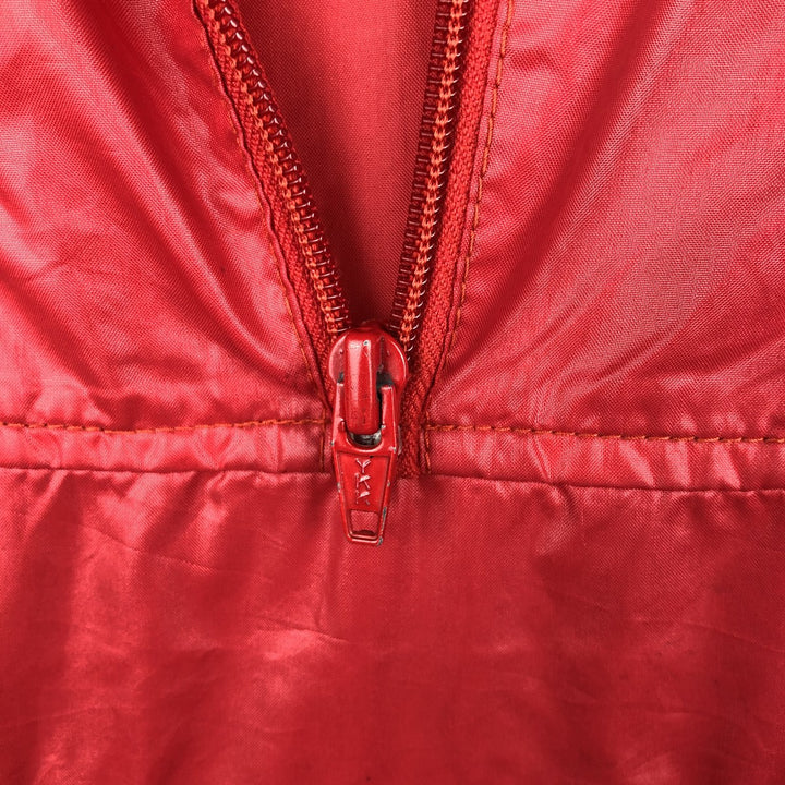 1970'S Lacoste IZOD Anorak Parka, Men's Size XL Nylon red type Vintage Second Hand