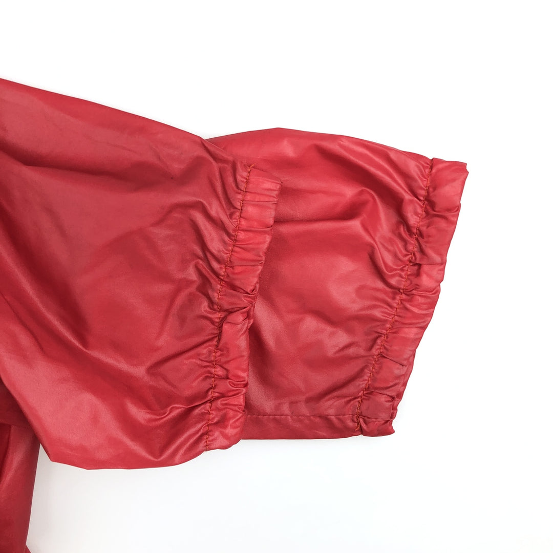 1970'S Lacoste IZOD Anorak Parka, Men's Size XL Nylon red type Vintage Second Hand