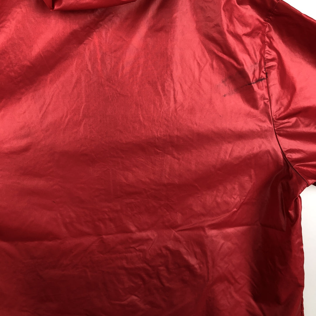 1970'S Lacoste IZOD Anorak Parka, Men's Size XL Nylon red type Vintage Second Hand