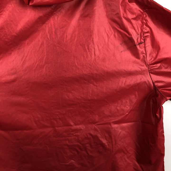1970'S Lacoste IZOD Anorak Parka, Men's Size XL Nylon red type Vintage Second Hand