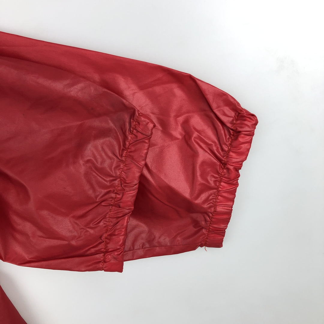 1970'S Lacoste IZOD Anorak Parka, Men's Size XL Nylon red type Vintage Second Hand