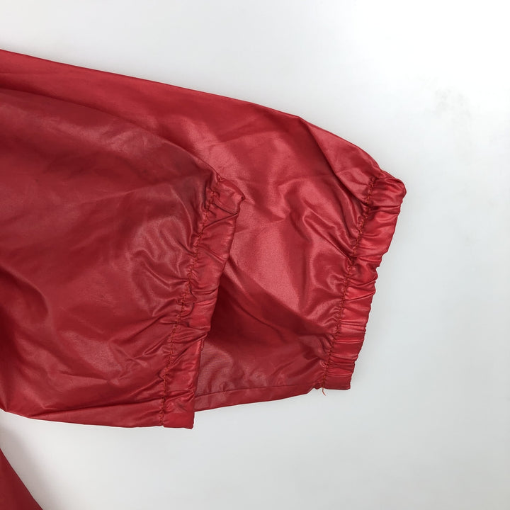 1970'S Lacoste IZOD Anorak Parka, Men's Size XL Nylon red type Vintage Second Hand
