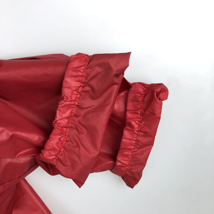 1970'S Lacoste IZOD Anorak Parka, Men's Size XL Nylon red type Vintage Second Hand