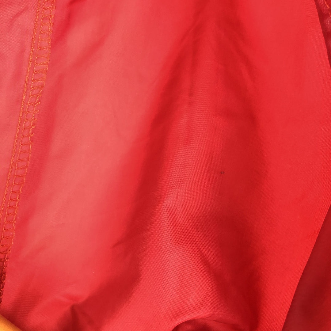 1970'S Lacoste IZOD Anorak Parka, Men's Size XL Nylon red type Vintage Second Hand