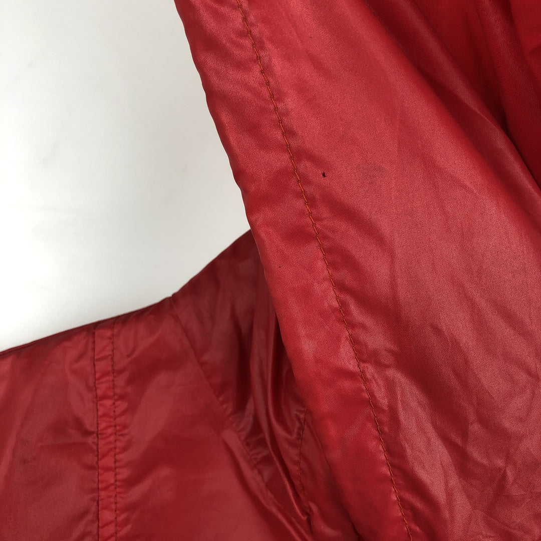 1970'S Lacoste IZOD Anorak Parka, Men's Size XL Nylon red type Vintage Second Hand
