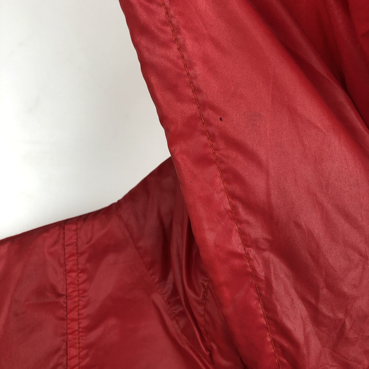 1970'S Lacoste IZOD Anorak Parka, Men's Size XL Nylon red type Vintage Second Hand