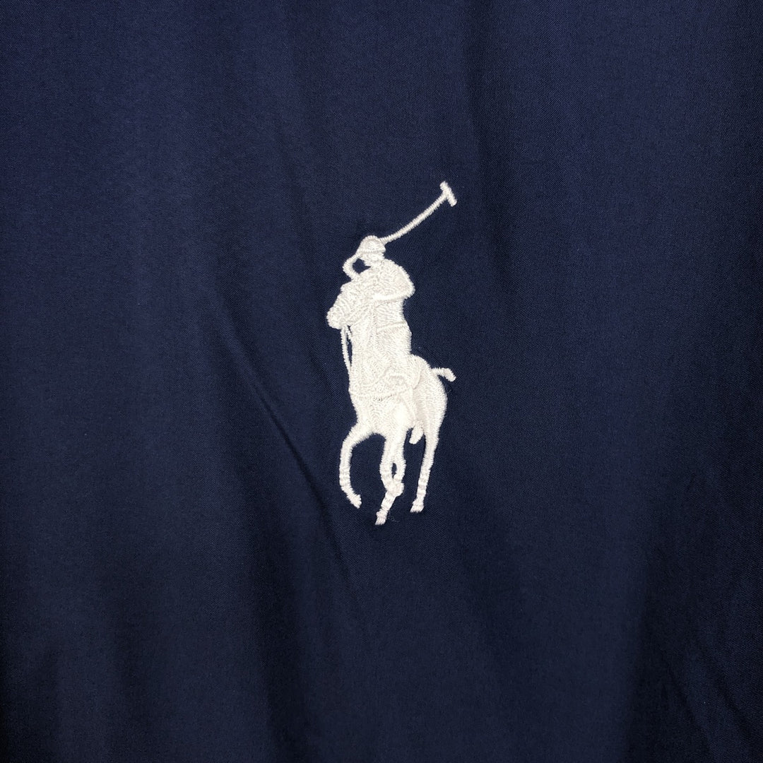 Ralph Lauren POLO GOLF Half-Zip Windbreaker, Men's Size XXL (approx.) polyester navy blue type Vintage Second Hand