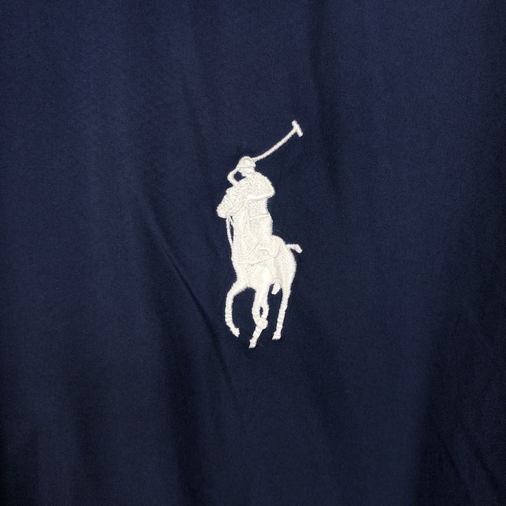 Ralph Lauren POLO GOLF Half-Zip Windbreaker, Men's Size XXL (approx.) polyester navy blue type Vintage Second Hand