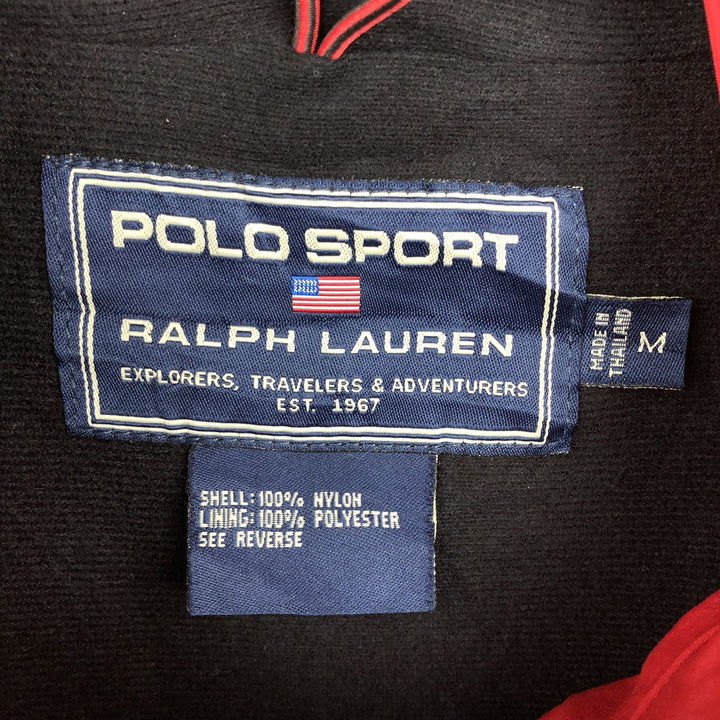 1990'S Ralph Lauren POLO SPORT Anorak Parka, Men's Size M (approx.), Vintage Nylon red type Vintage Second Hand