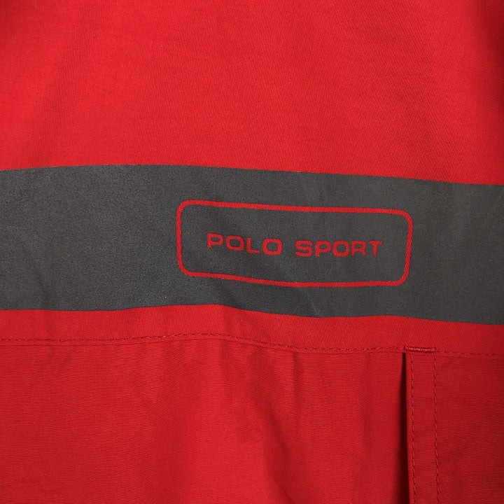 1990'S Ralph Lauren POLO SPORT Anorak Parka, Men's Size M (approx.), Vintage Nylon red type Vintage Second Hand