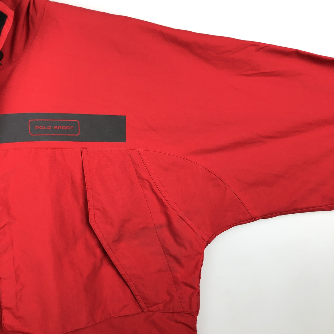 1990'S Ralph Lauren POLO SPORT Anorak Parka, Men's Size M (approx.), Vintage Nylon red type Vintage Second Hand