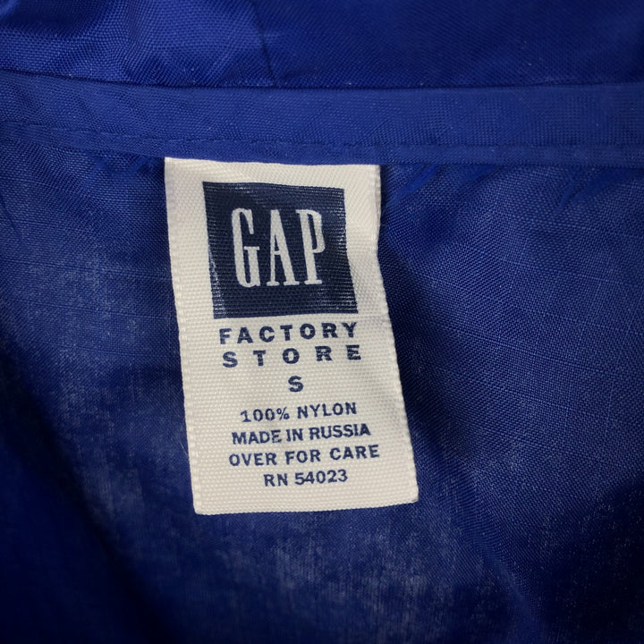 90s-00'S GAP Anorak Hoodie, Men's Size S Nylon blue type Vintage Second Hand