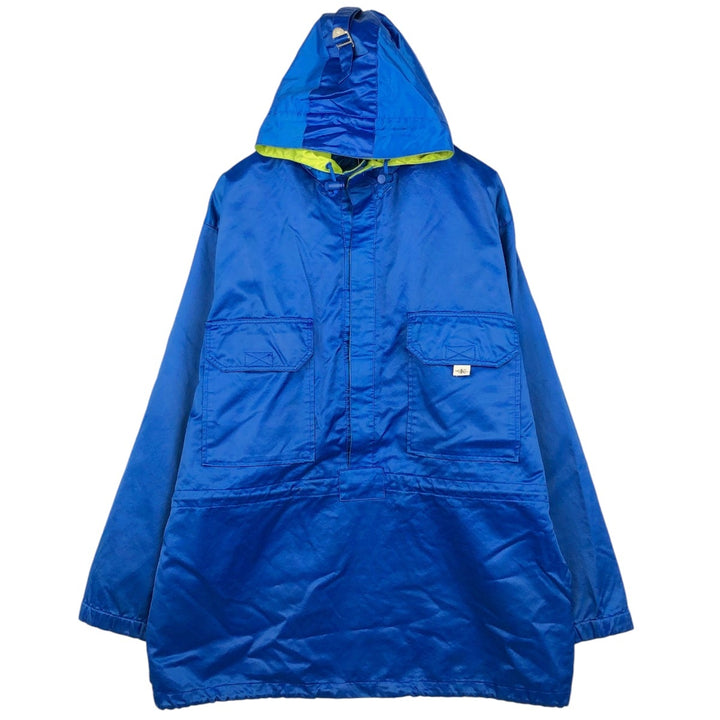 90s-00'S Calvin Klein Anorak Parka, Men's XL equivalent, Vintage cotton blue type Vintage Second Hand