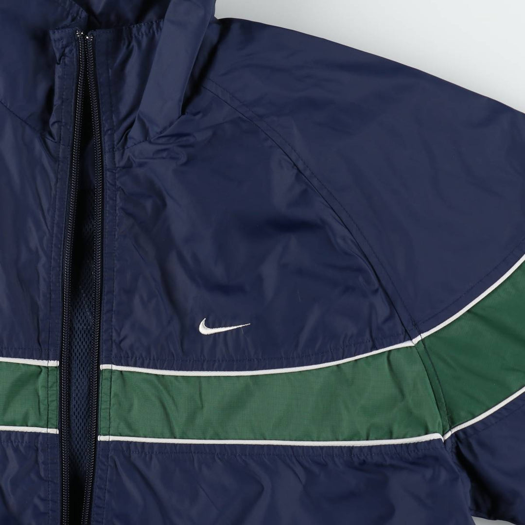 2000'S Nike NIKE Back Logo Nylon Jacket, Men's Size M (approx.) Nylon navy blue type Vintage Second Hand