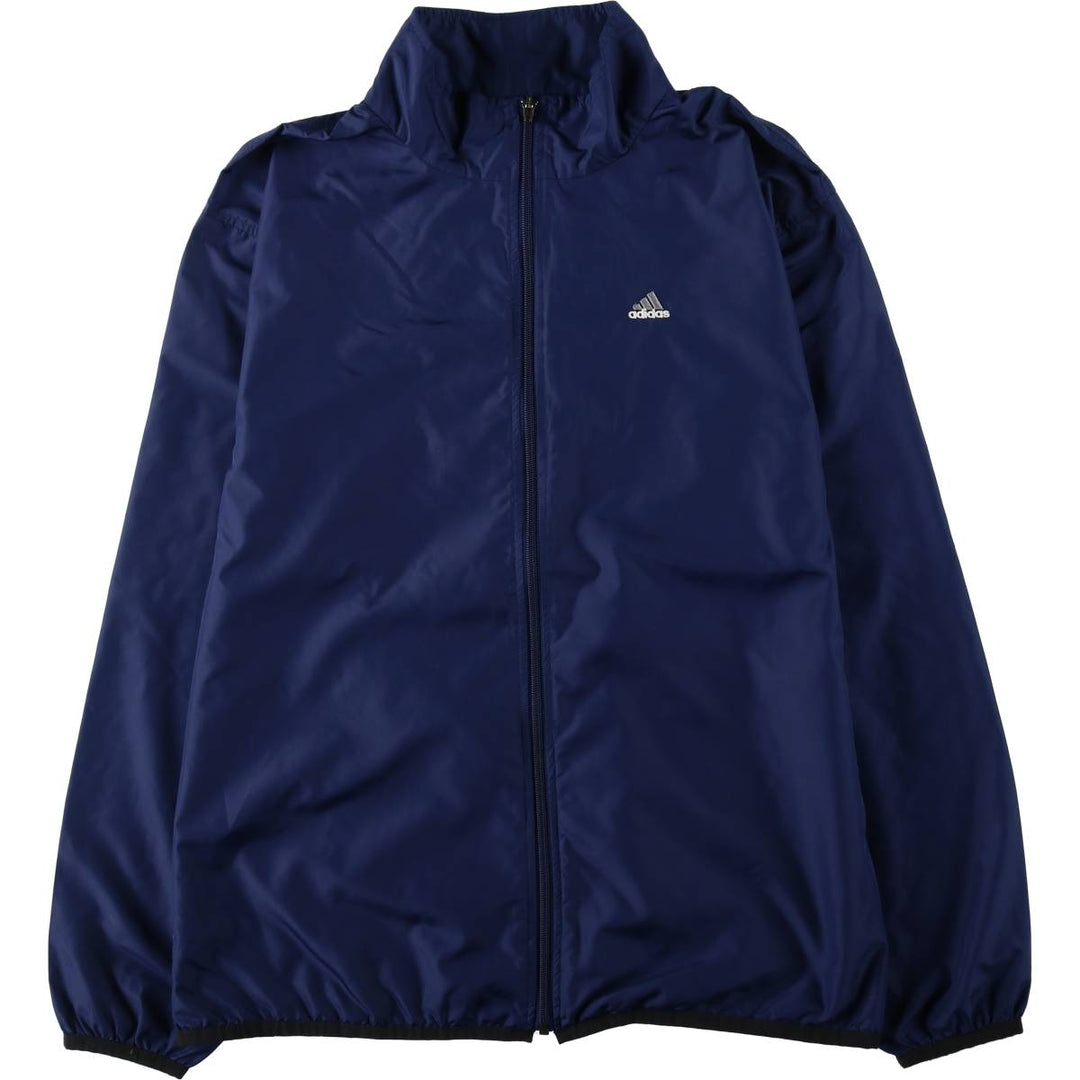 00'S adidas windbreaker men's XL size polyester navy blue type Vintage Second Hand