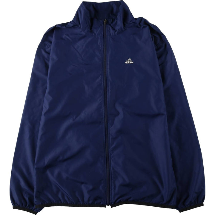 00'S adidas windbreaker men's XL size polyester navy blue type Vintage Second Hand