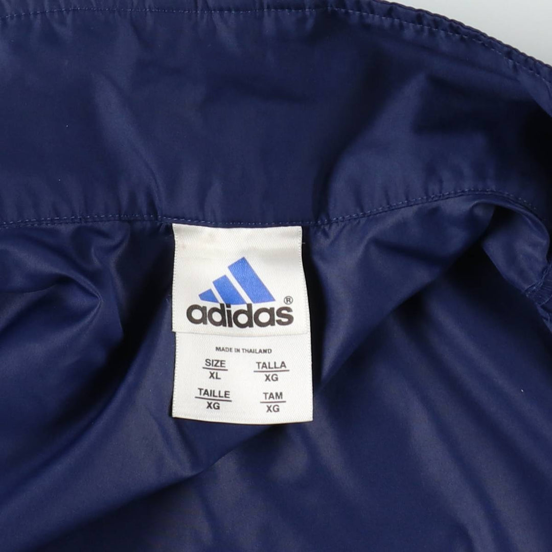 00'S adidas windbreaker men's XL size polyester navy blue type Vintage Second Hand