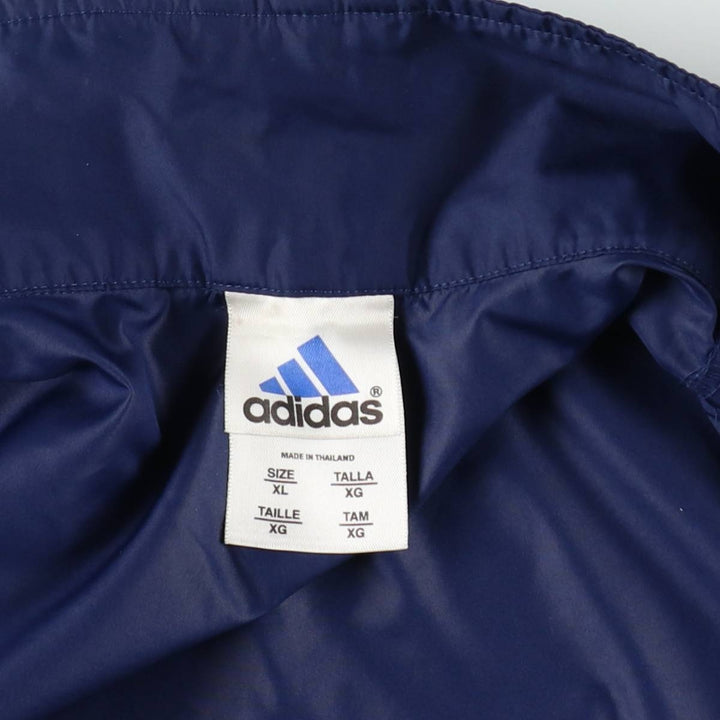 00'S adidas windbreaker men's XL size polyester navy blue type Vintage Second Hand