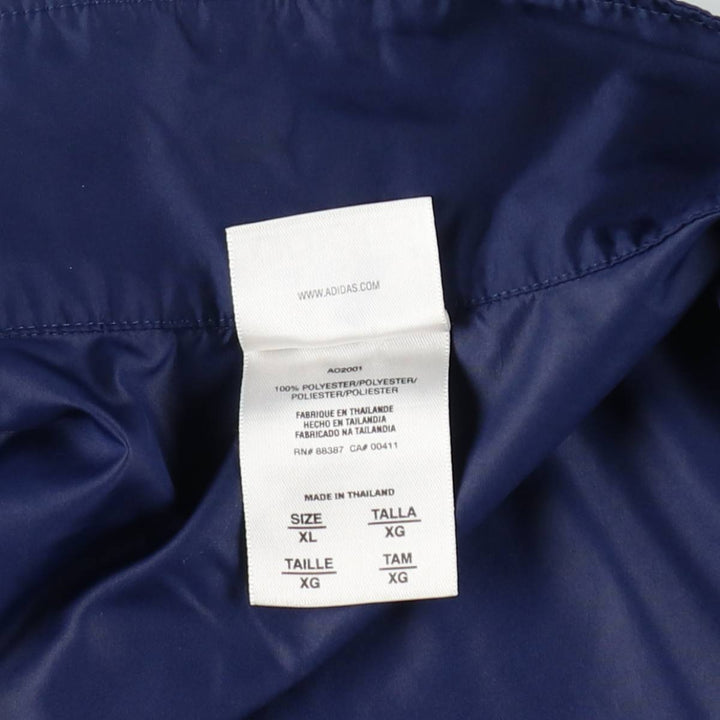 00'S adidas windbreaker men's XL size polyester navy blue type Vintage Second Hand