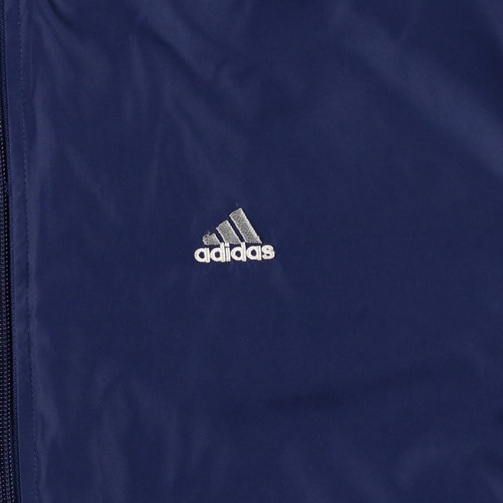 00'S adidas windbreaker men's XL size polyester navy blue type Vintage Second Hand