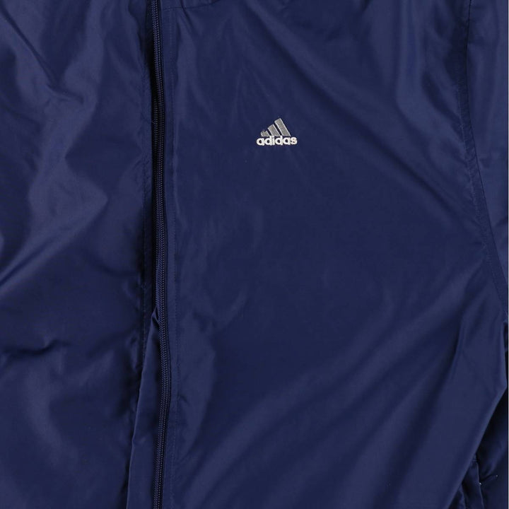 00'S adidas windbreaker men's XL size polyester navy blue type Vintage Second Hand