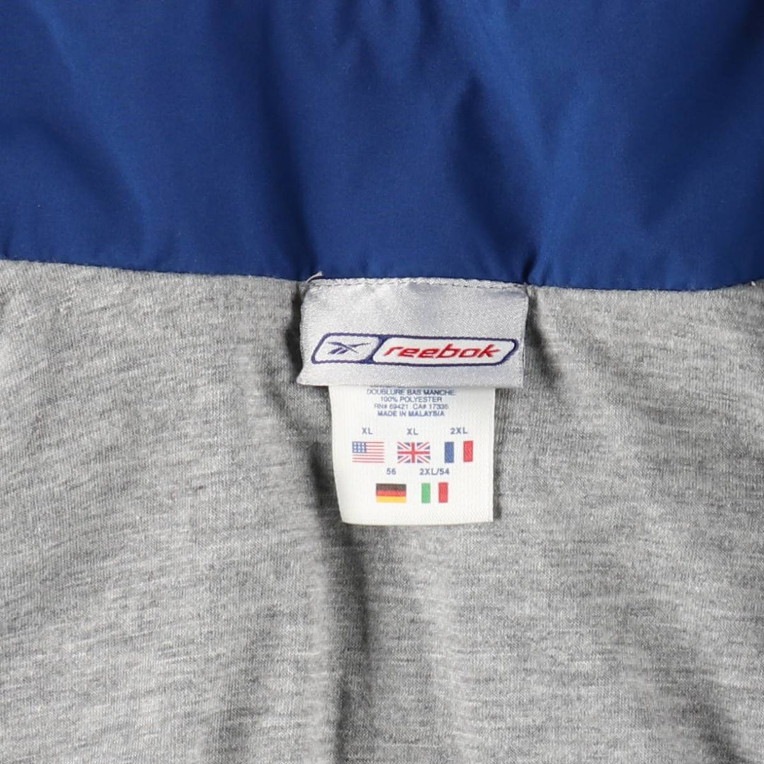 Reebok Windbreaker Men's XL polyester blue type Vintage Second Hand