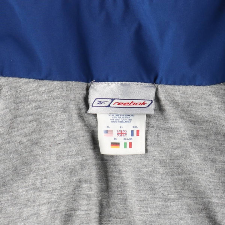 Reebok Windbreaker Men's XL polyester blue type Vintage Second Hand