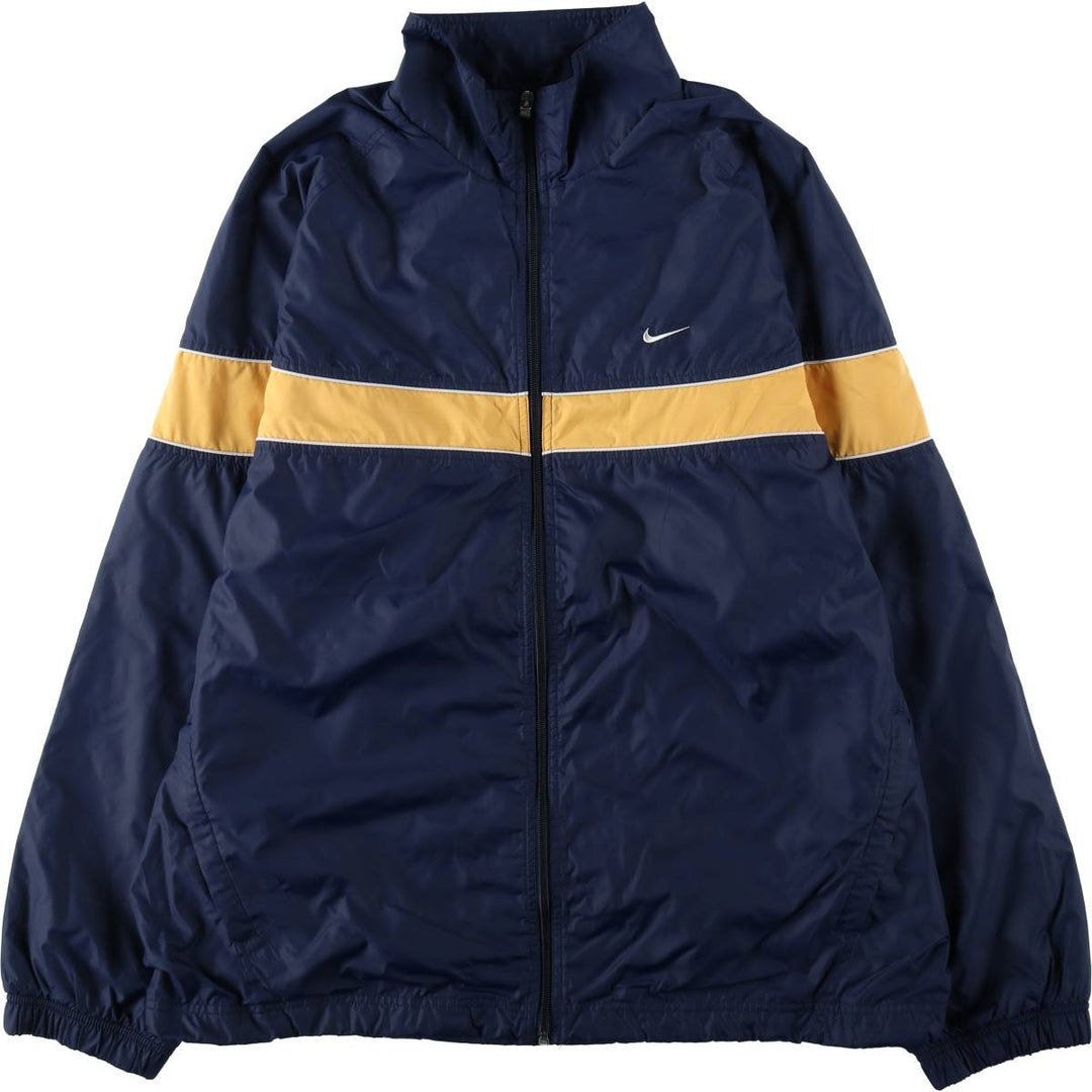 2000'S Nike NIKE Back Logo Nylon Jacket, Men's Size XL Nylon navy blue type Vintage Second Hand