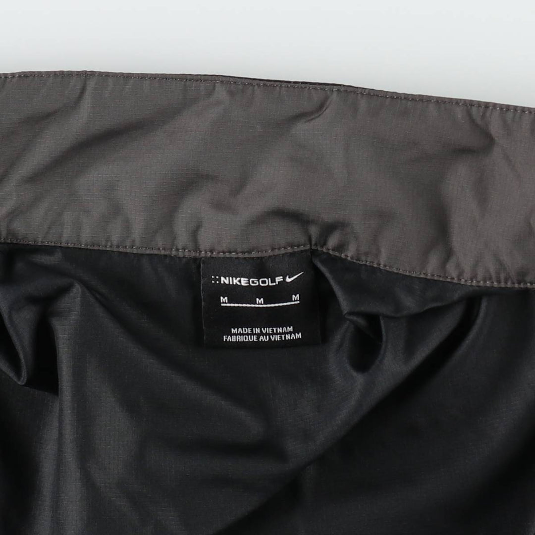Nike Golf Ripstop Windbreaker, Men's Size M (approx.) polyester black type Vintage Second Hand