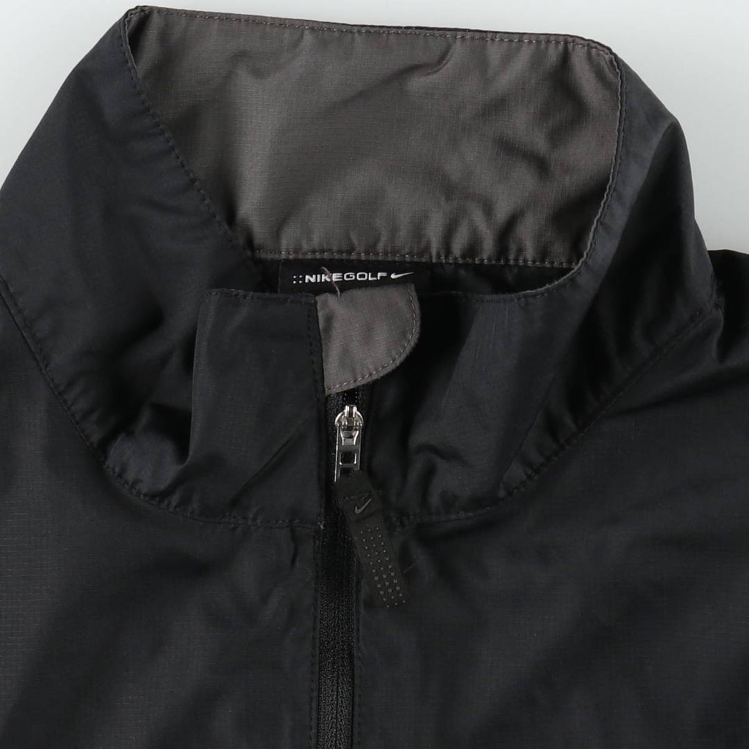 Nike Golf Ripstop Windbreaker, Men's Size M (approx.) polyester black type Vintage Second Hand