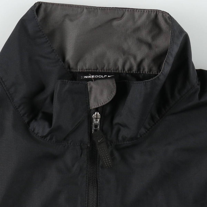 Nike Golf Ripstop Windbreaker, Men's Size M (approx.) polyester black type Vintage Second Hand