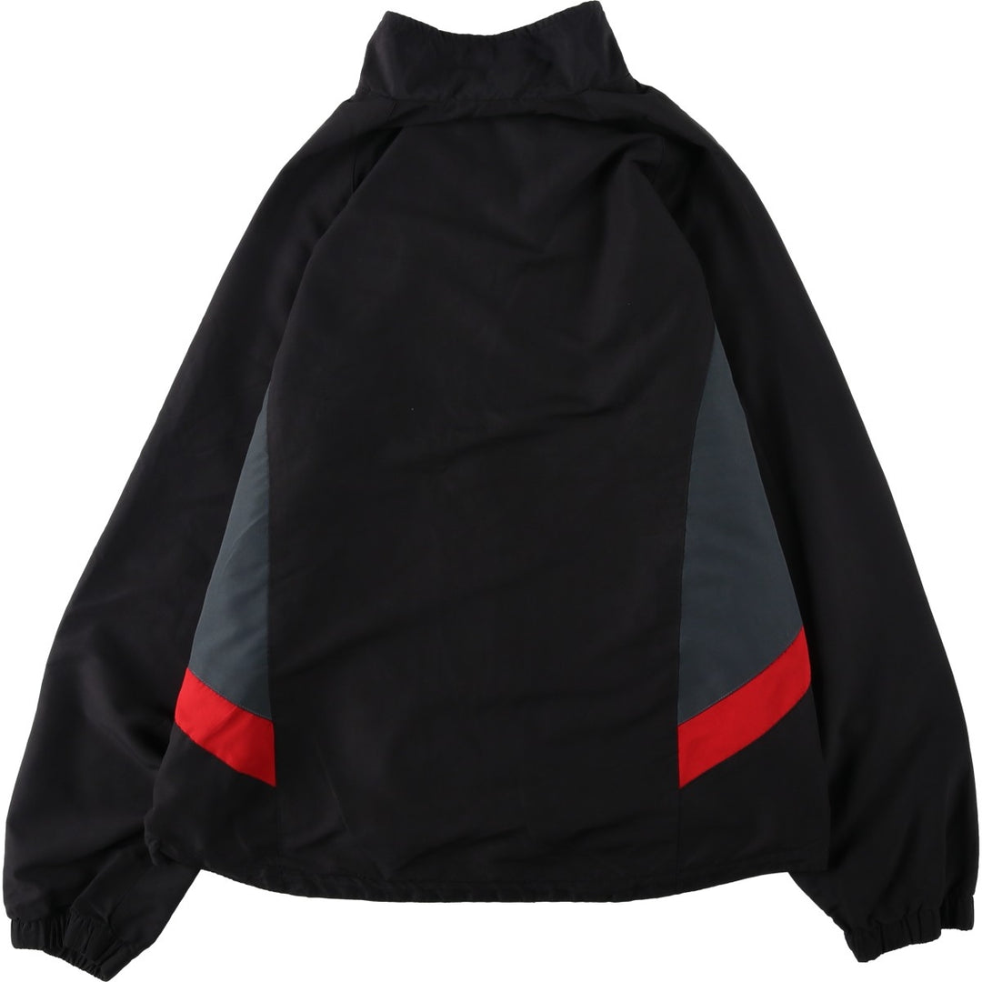 PREMIER LEAGE MANCHESTER UNITED FC Windbreaker (Men's XL equivalent) polyester black type Vintage Second Hand