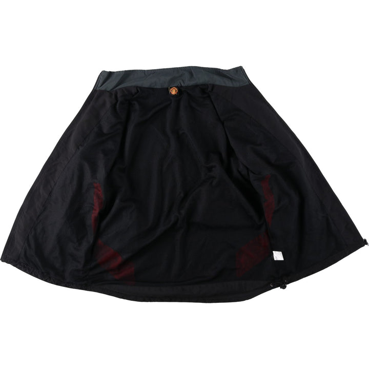 PREMIER LEAGE MANCHESTER UNITED FC Windbreaker (Men's XL equivalent) polyester black type Vintage Second Hand