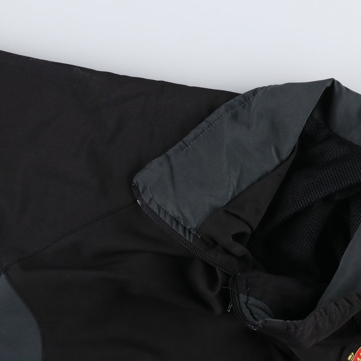 PREMIER LEAGE MANCHESTER UNITED FC Windbreaker (Men's XL equivalent) polyester black type Vintage Second Hand